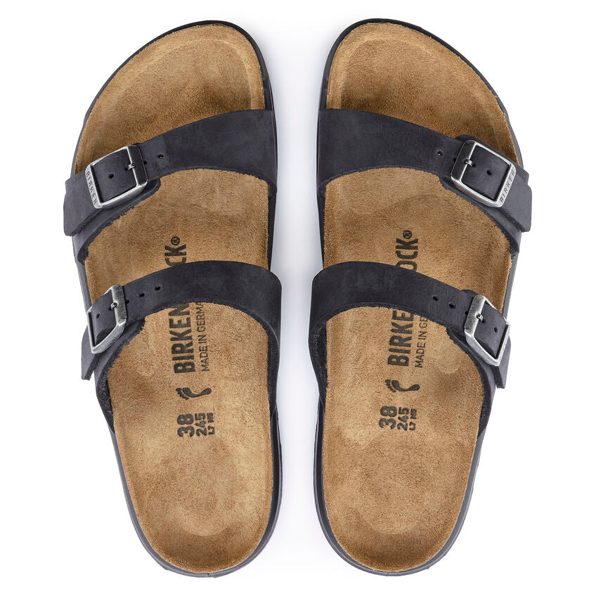 BIRKENSTOCK SIERRA BLACK OIL LEATHER NARROW