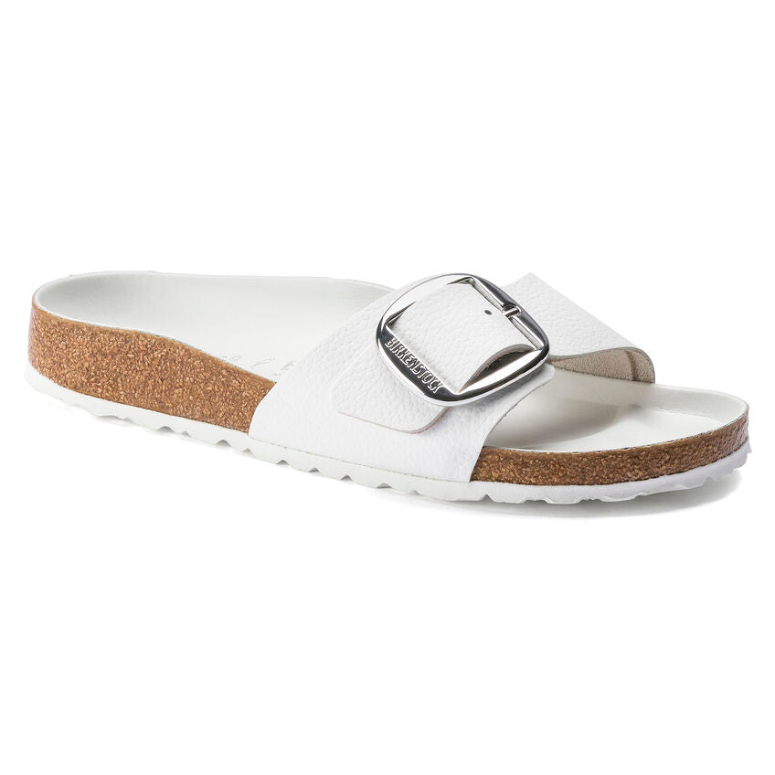 BIRKENSTOCK MADRID BIG BUCKLE WHITE LEATHER NARROW