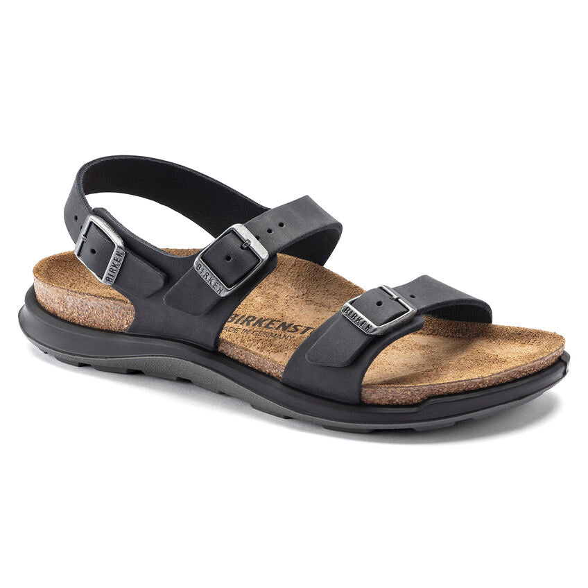 BIRKENSTOCK SONORA BLACK OIL LEATHER NARROW