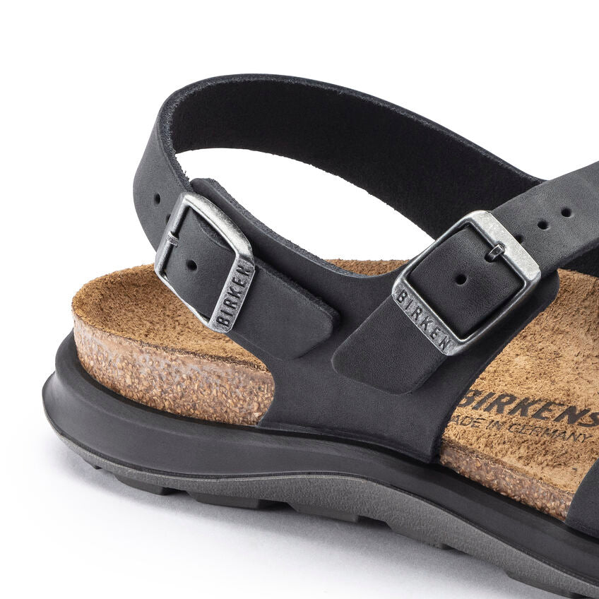 BIRKENSTOCK SONORA BLACK OIL LEATHER NARROW