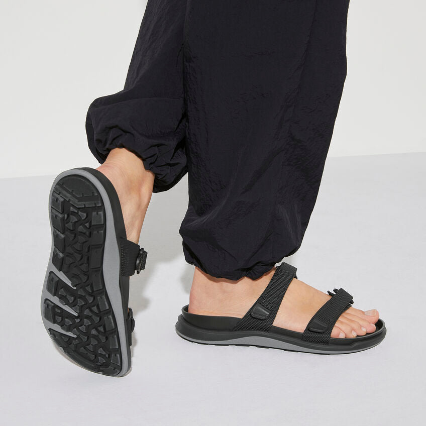 BIRKENSTOCK SAHARA ESSENTIALS BLACK BIRKO FLOR REGULAR