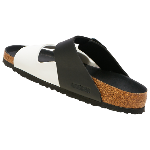 BIRKENSTOCK ARIZONA BLACK WHITE BIRKO FLOR REGULAR