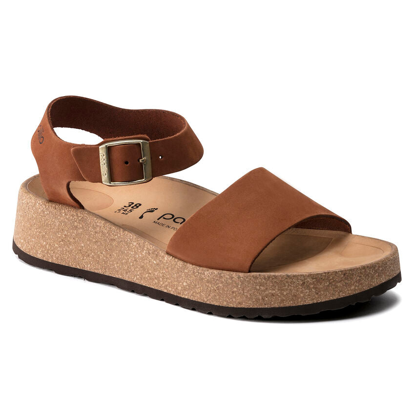 BIRKENSTOCK GLENDA PECAN NUBUCK NARROW