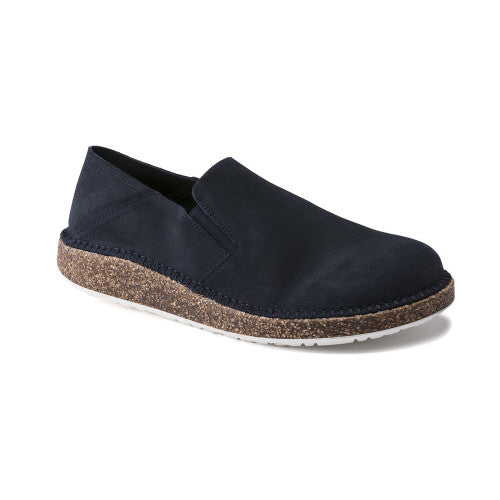 BIRKENSTOCK CALLAN NAVY TAUPE SUEDE NARROW