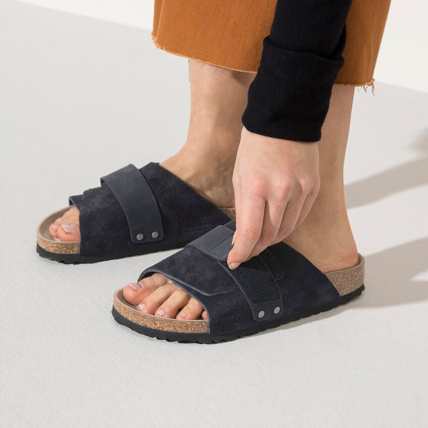 BIRKENSTOCK KYOTO MIDNIGHT SUEDE NARROW