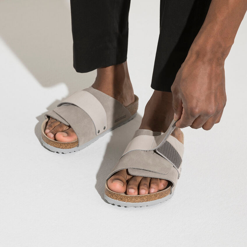 BIRKENSTOCK KYOTO STONE COIN SUEDE NARROW