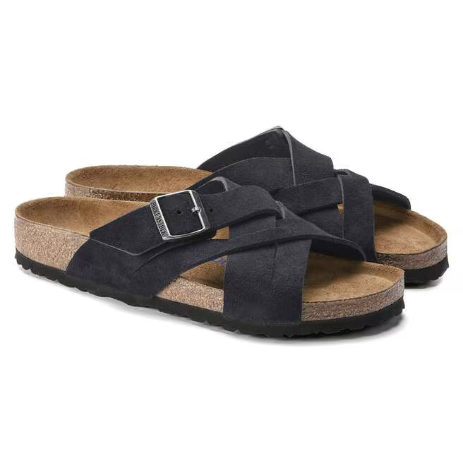 Birkenstock Salina Birko-Flor Suede Leather - Gold, Narrow