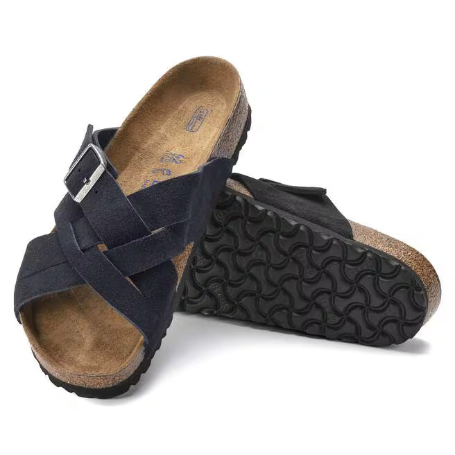 Birkenstock Salina Birko-Flor Suede Leather - Gold, Narrow