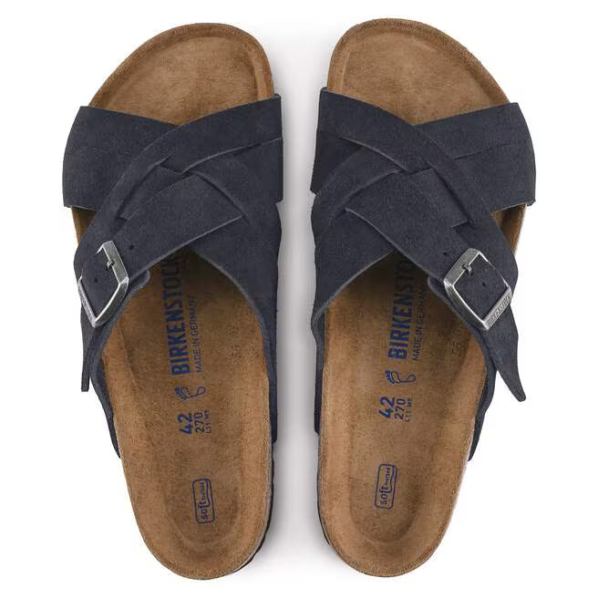 Birkenstock Salina Birko-Flor Suede Leather - Gold, Narrow