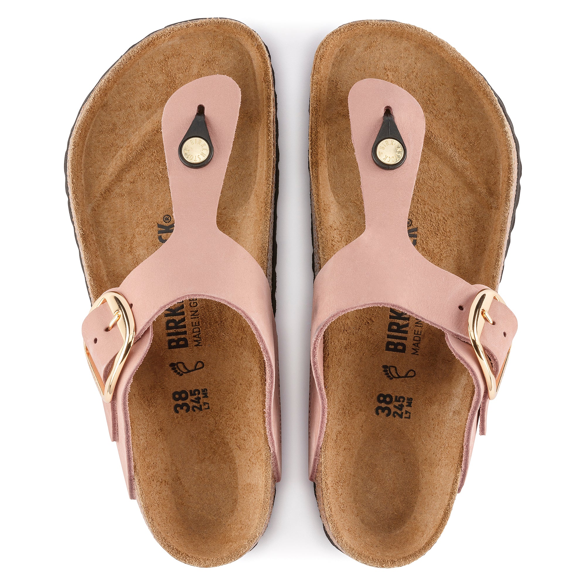 BIRKENSTOCK Gizeh Big Buckle Nubuck Leather Sandals - Classic Style with Striking Elegance - Multiple Color & Sizes