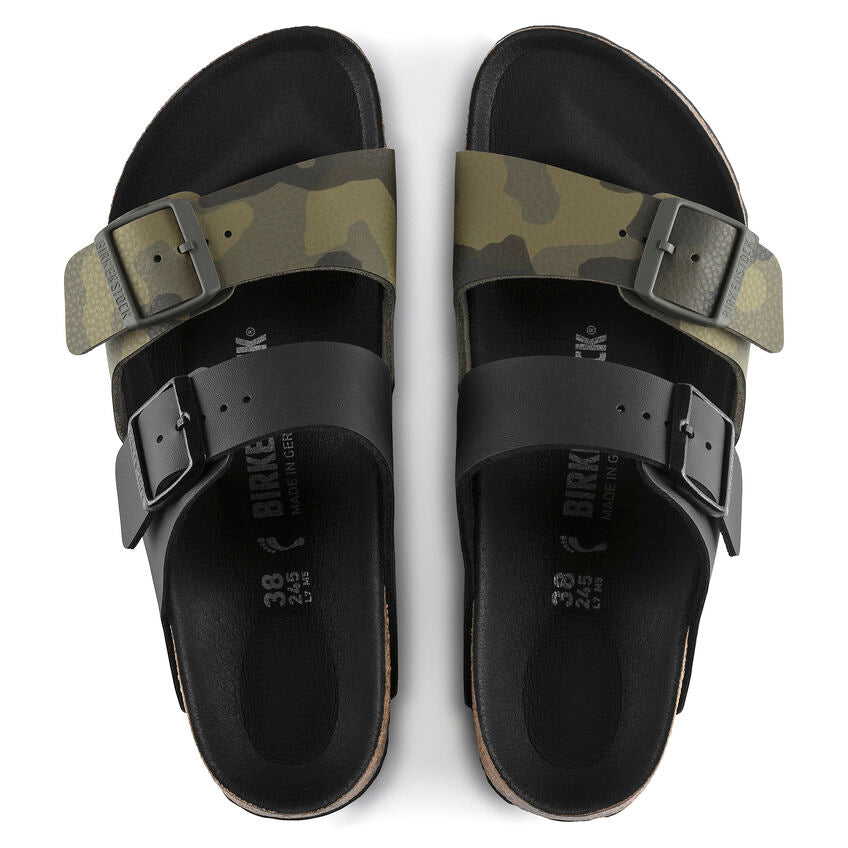 BIRKENSTOCK Arizona Split Color-Block Leather Sandals - Monochrome Chic with Premium Craftsmanship - Multiple Colors & Sizes