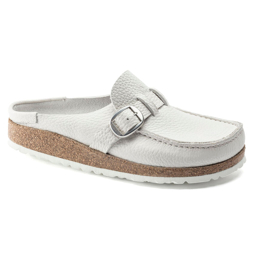 BIRKENSTOCK BUCKLEY WHITE LEATHER NARROW