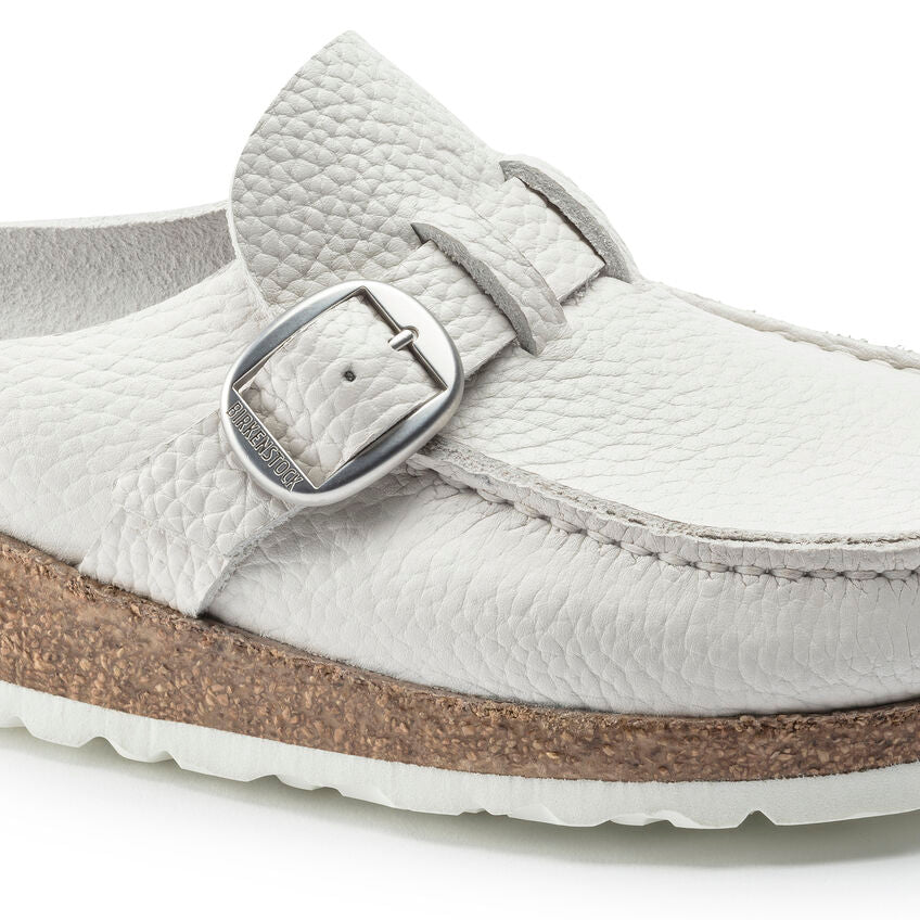 BIRKENSTOCK BUCKLEY WHITE LEATHER NARROW