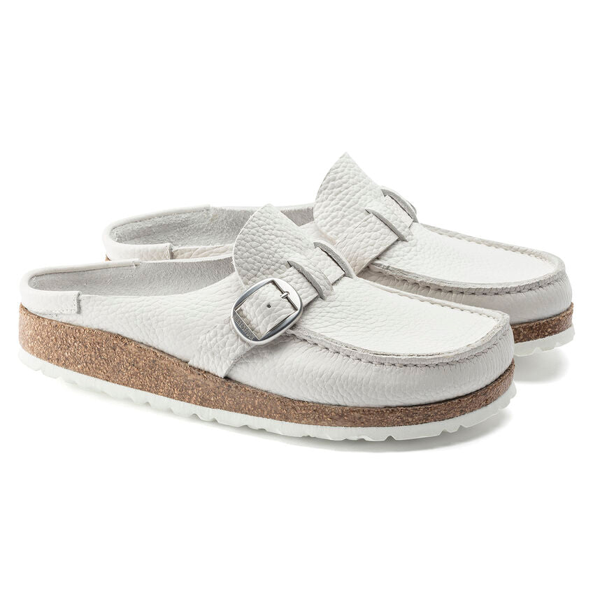 BIRKENSTOCK BUCKLEY WHITE LEATHER NARROW