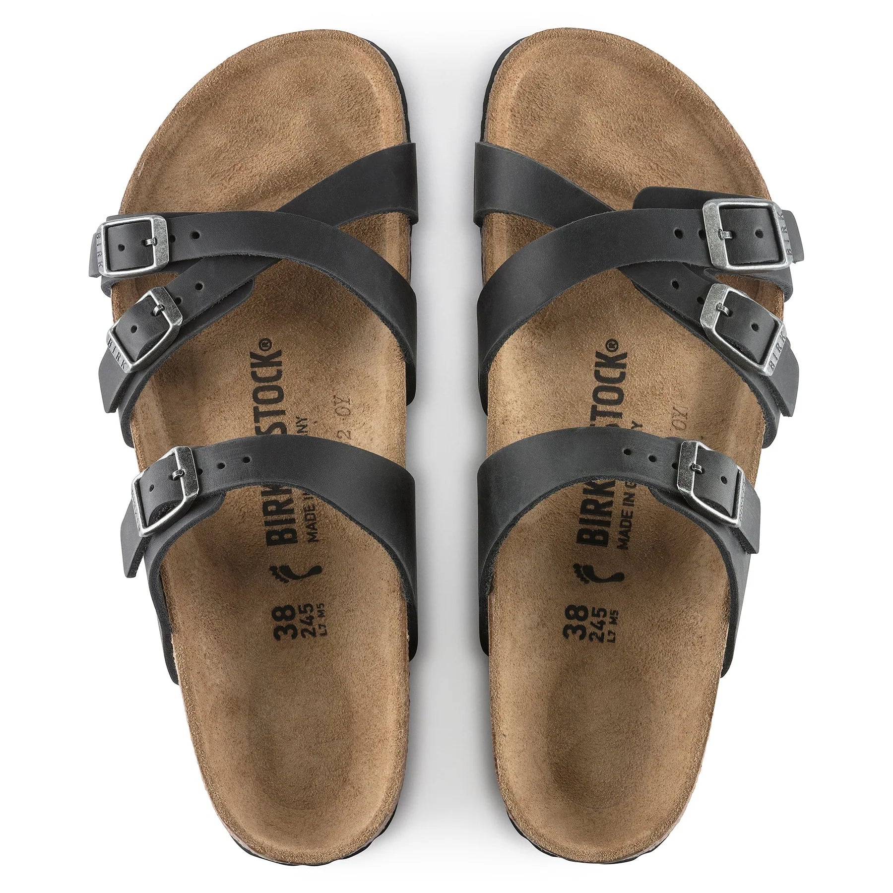 BIRKENSTOCK FRANCA BLACK OIL LEATHER NARROW