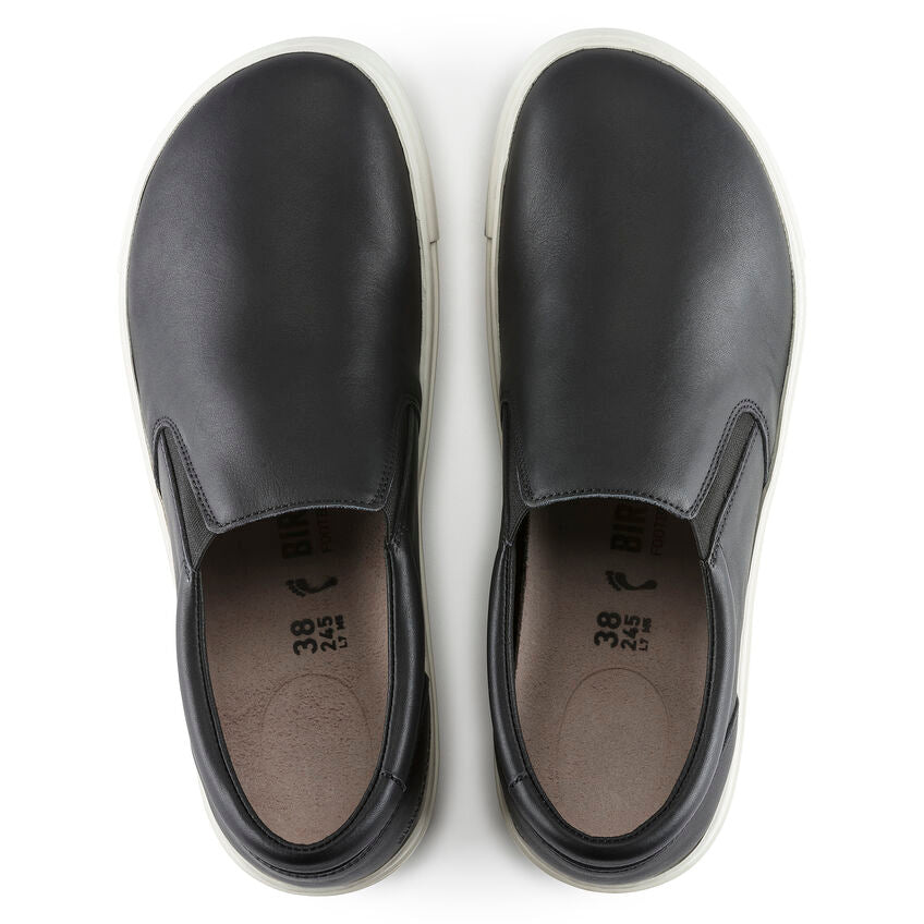 BIRKENSTOCK OSWEGO BLACK LEATHER NARROW