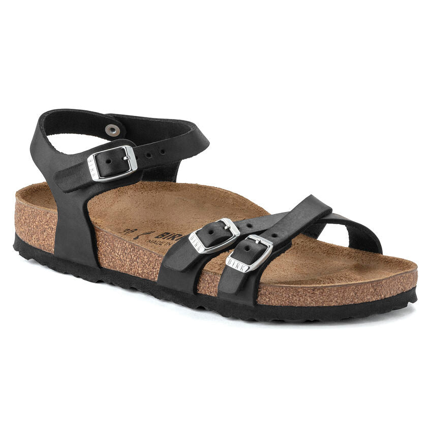 BIRKENSTOCK KUMBA BLACK OIL LEATHER REGULAR