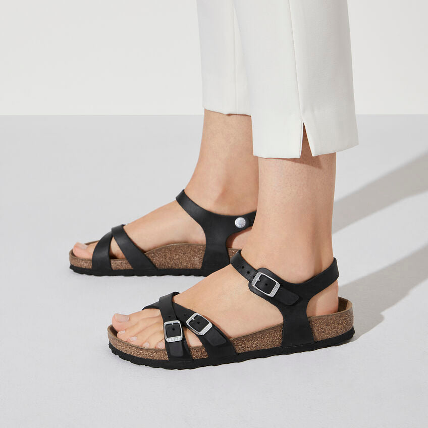 BIRKENSTOCK KUMBA BLACK OIL LEATHER REGULAR