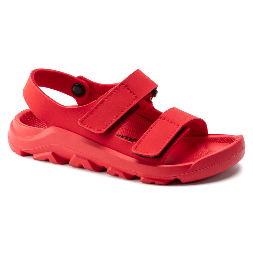 BIRKENSTOCK MOGAMI HOOK AND LOOP KID RED TEXTILE NARROW