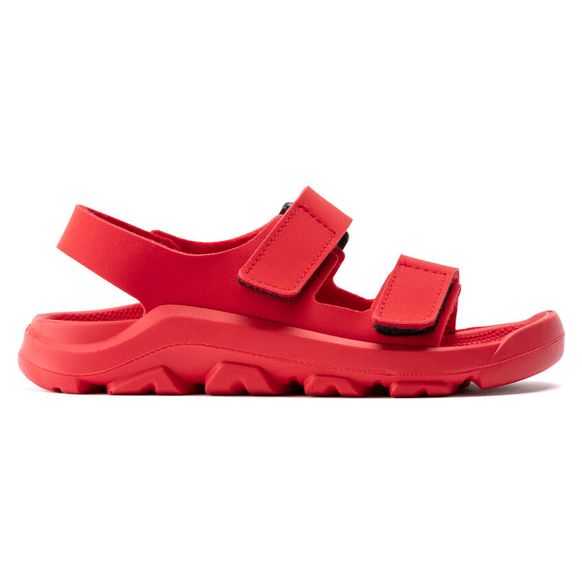 BIRKENSTOCK MOGAMI HOOK AND LOOP KID RED TEXTILE NARROW