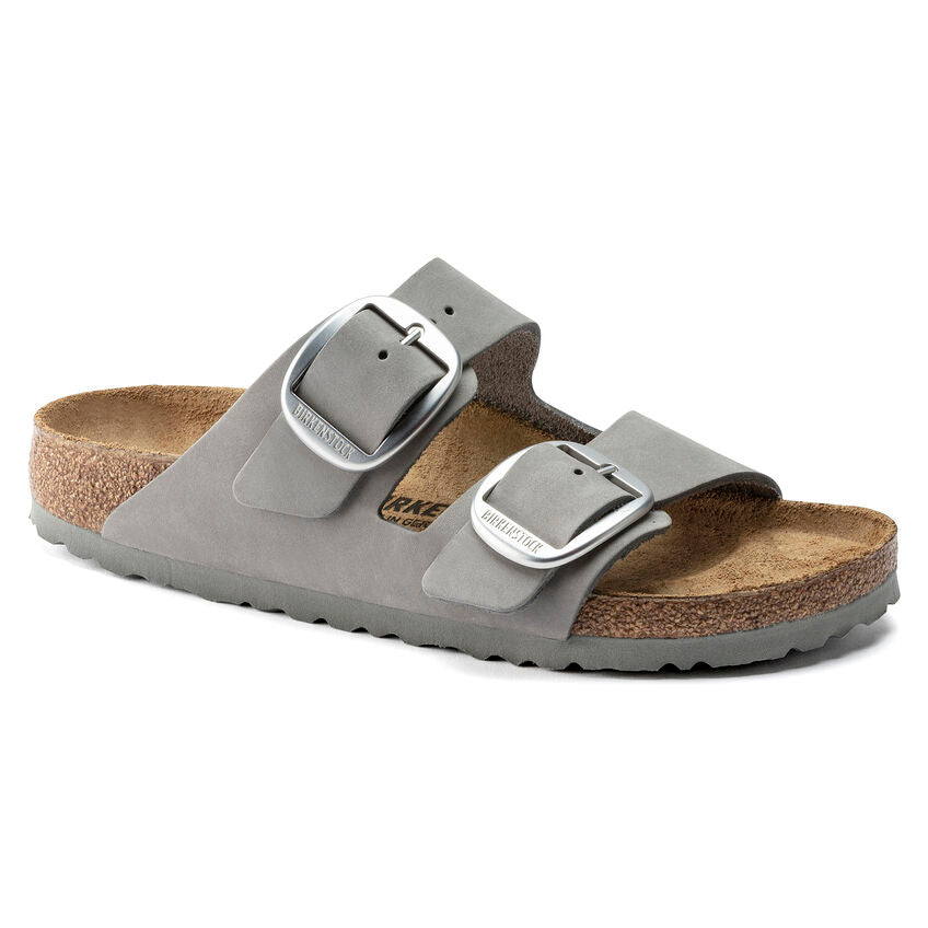 BIRKENSTOCK ARIZONA BIG BUCKLE DOVE GRAY NUBUCK NARROW