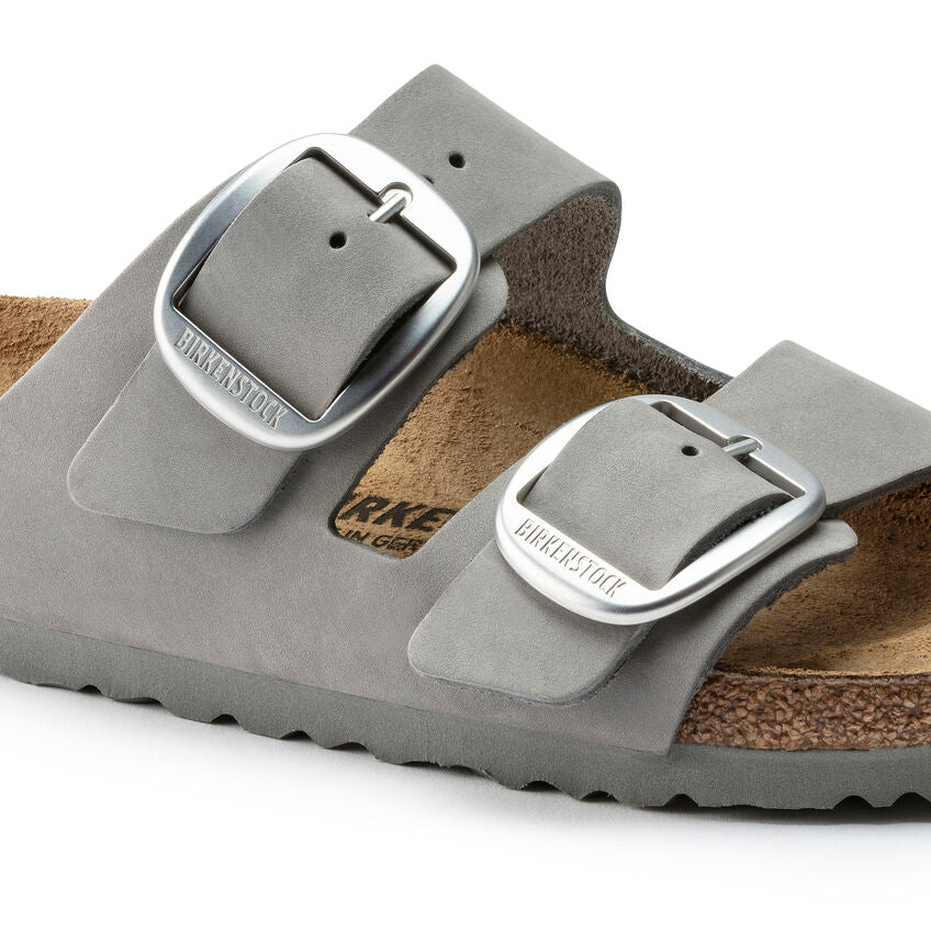 BIRKENSTOCK ARIZONA BIG BUCKLE DOVE GRAY NUBUCK NARROW