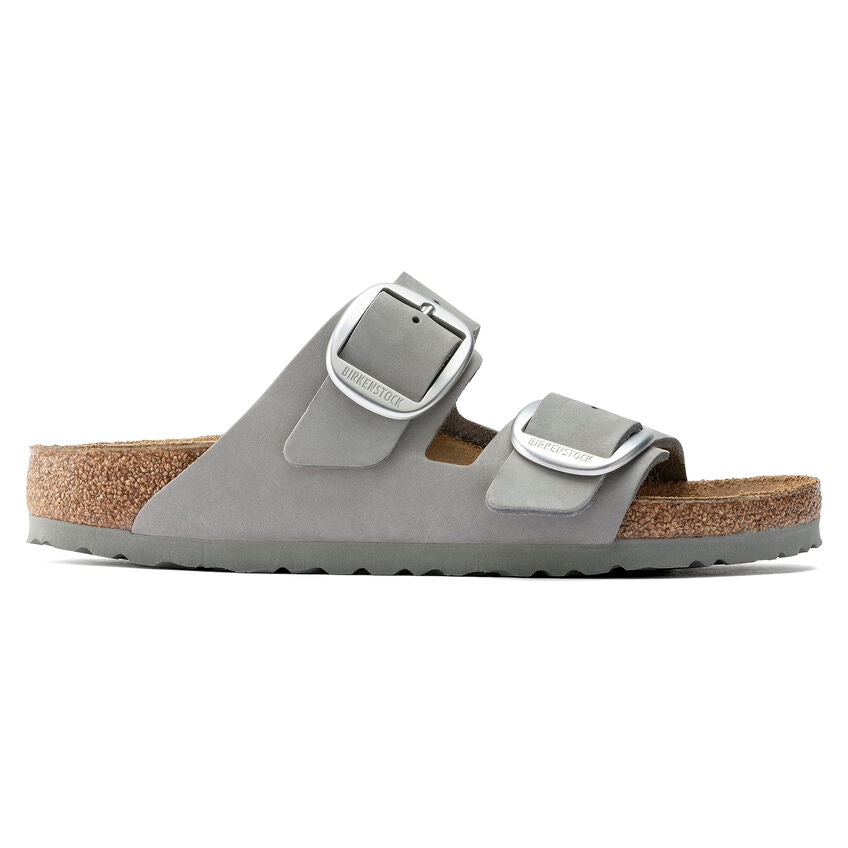 BIRKENSTOCK ARIZONA BIG BUCKLE DOVE GRAY NUBUCK NARROW