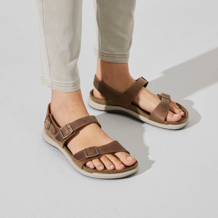 BIRKENSTOCK SONORA GINGER BROWN OIL LEATHER REGULAR