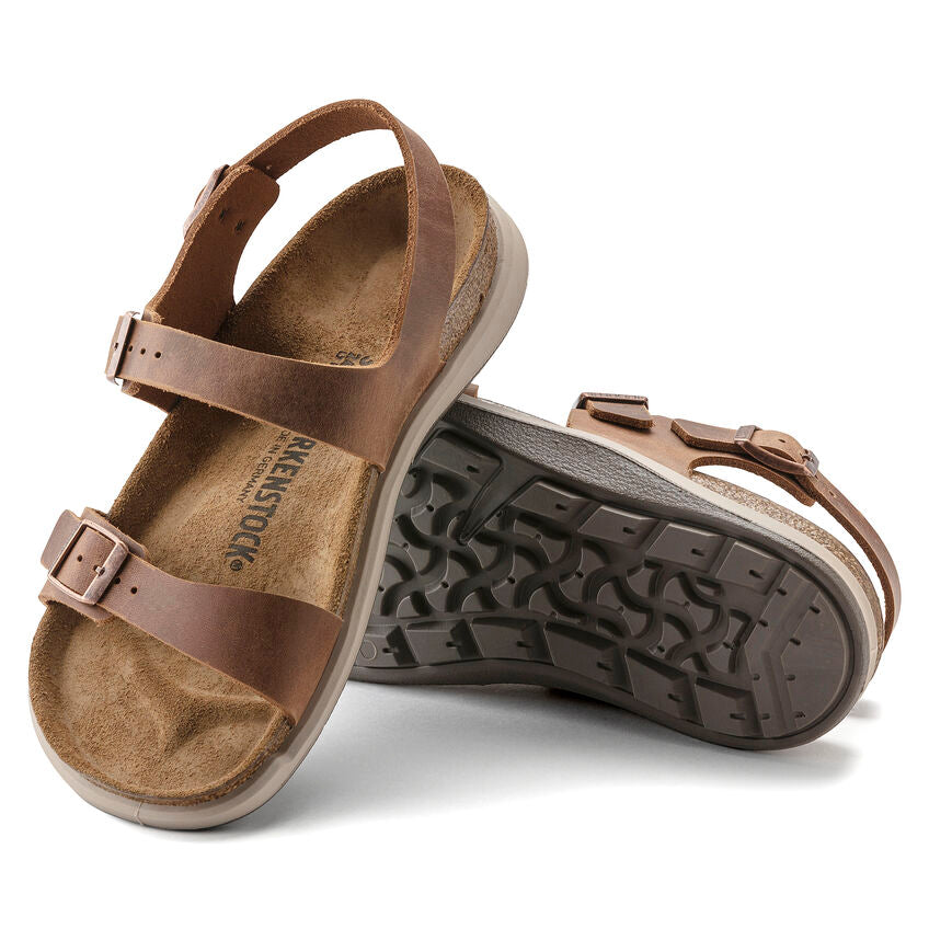 BIRKENSTOCK SONORA GINGER BROWN OIL LEATHER REGULAR