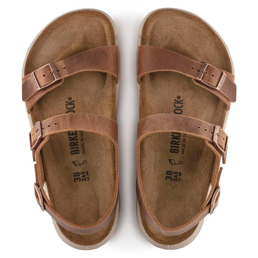 BIRKENSTOCK SONORA GINGER BROWN OIL LEATHER REGULAR