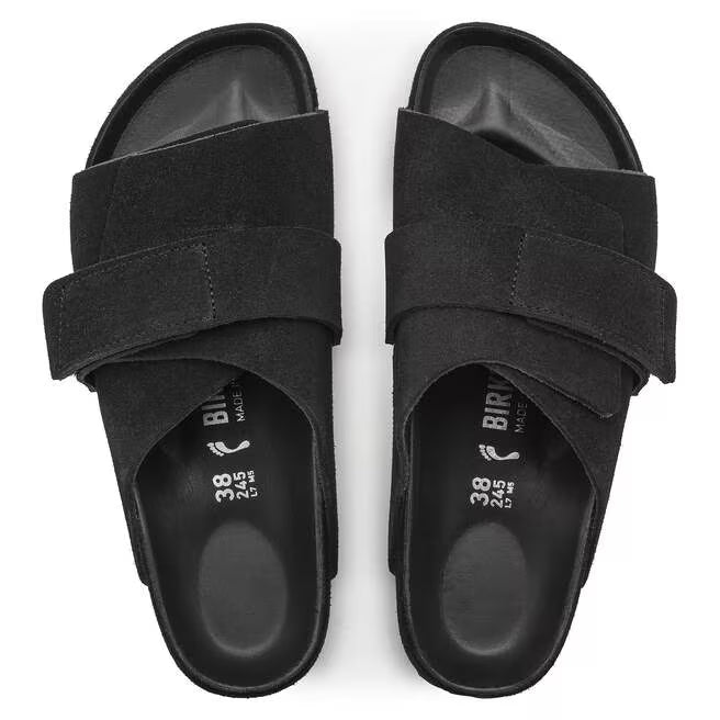 Birkenstock Tess Suede Leather - Black, Regular