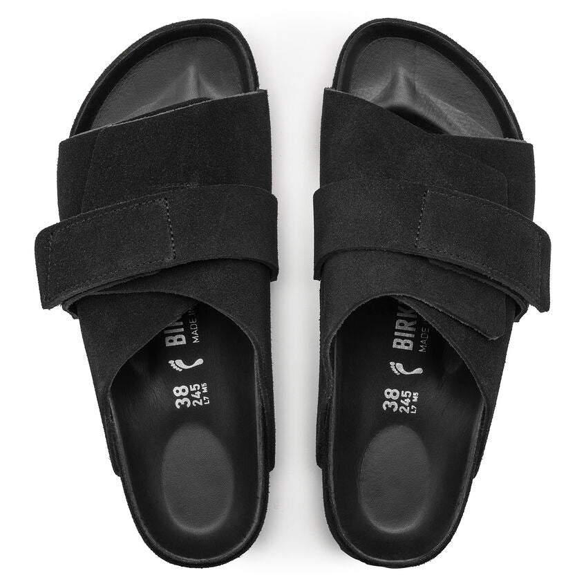 BIRKENSTOCK KYOTO EXQUISITE BLACK SUEDE NARROW