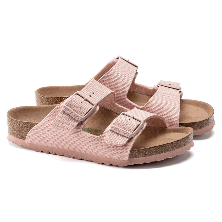 BIRKENSTOCK ARIZONA VEGAN KID PINK TEXTILE NARROW