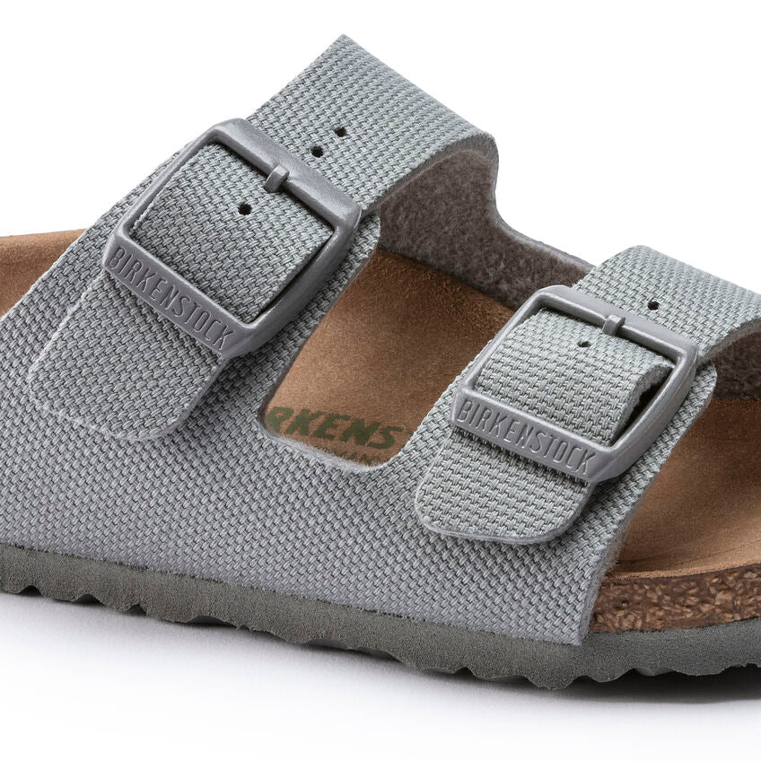 BIRKENSTOCK ARIZONA VEGAN KID STONE TEXTILE NARROW