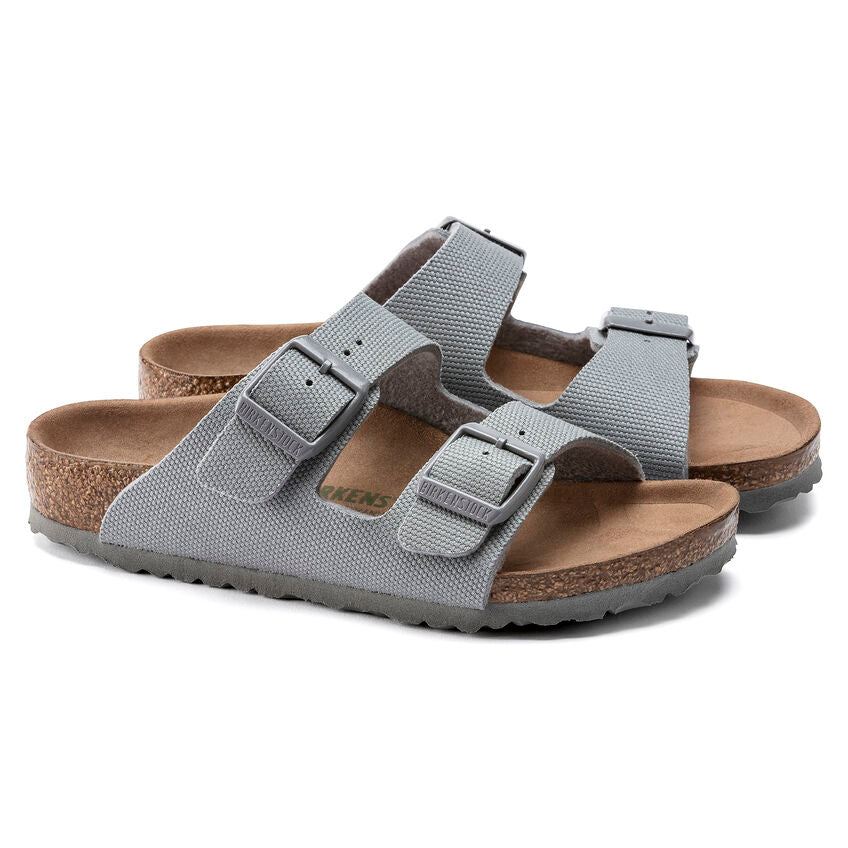 BIRKENSTOCK ARIZONA VEGAN KID STONE TEXTILE NARROW