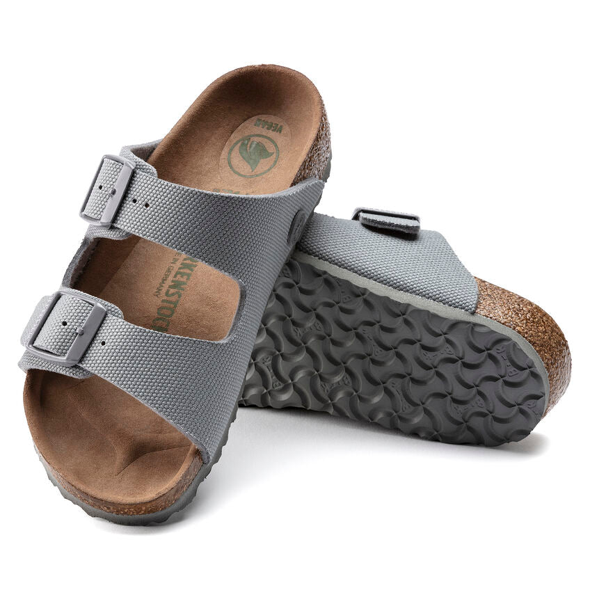 BIRKENSTOCK ARIZONA VEGAN KID STONE TEXTILE NARROW