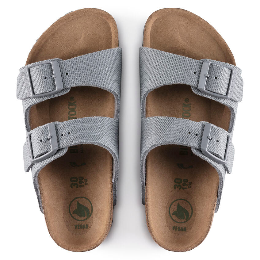 BIRKENSTOCK ARIZONA VEGAN KID STONE TEXTILE NARROW