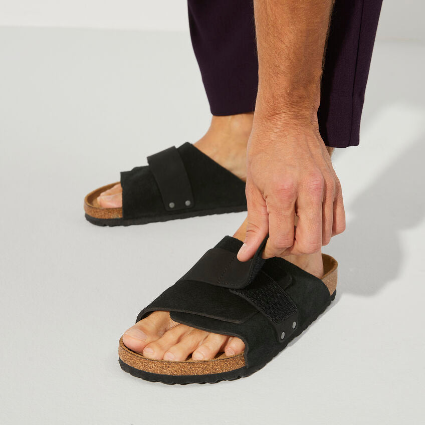 BIRKENSTOCK KYOTO BLACK SUEDE REGULAR