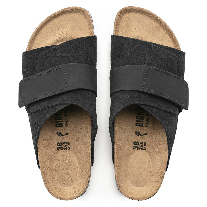 BIRKENSTOCK KYOTO BLACK SUEDE REGULAR