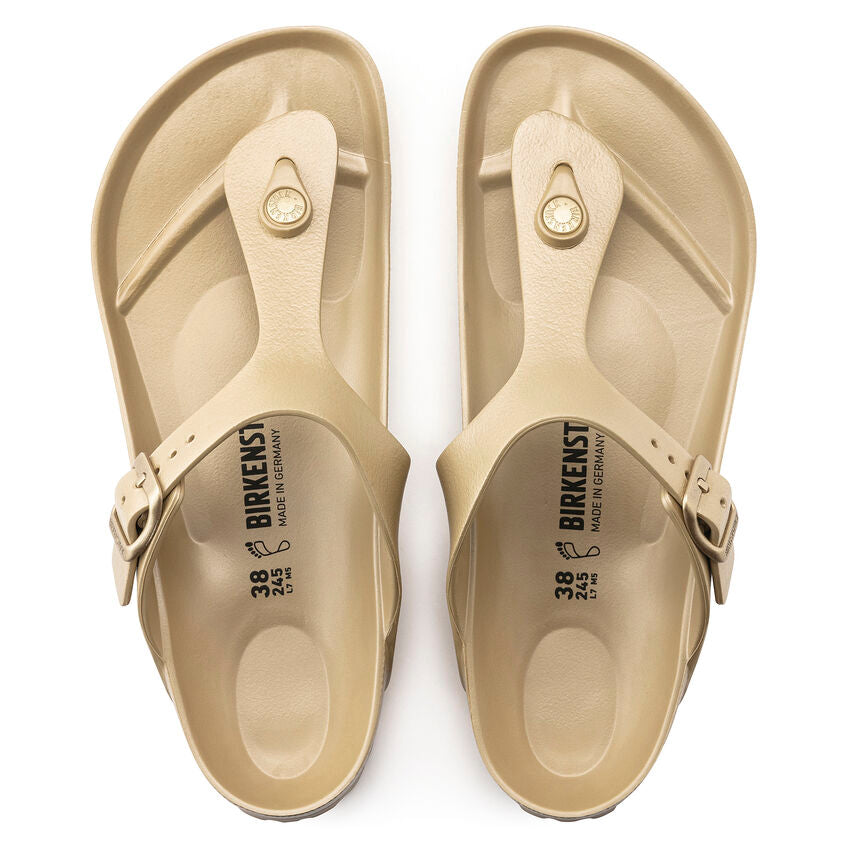 BIRKENSTOCK GIZEH METALLIC GOLD EVA REGULAR