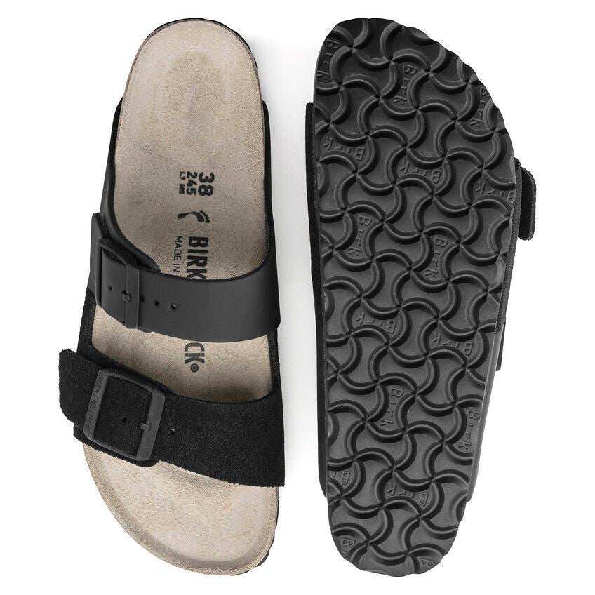 BIRKENSTOCK Arizona Split Color-Block Leather Sandals - Monochrome Chic with Premium Craftsmanship - Multiple Colors & Sizes