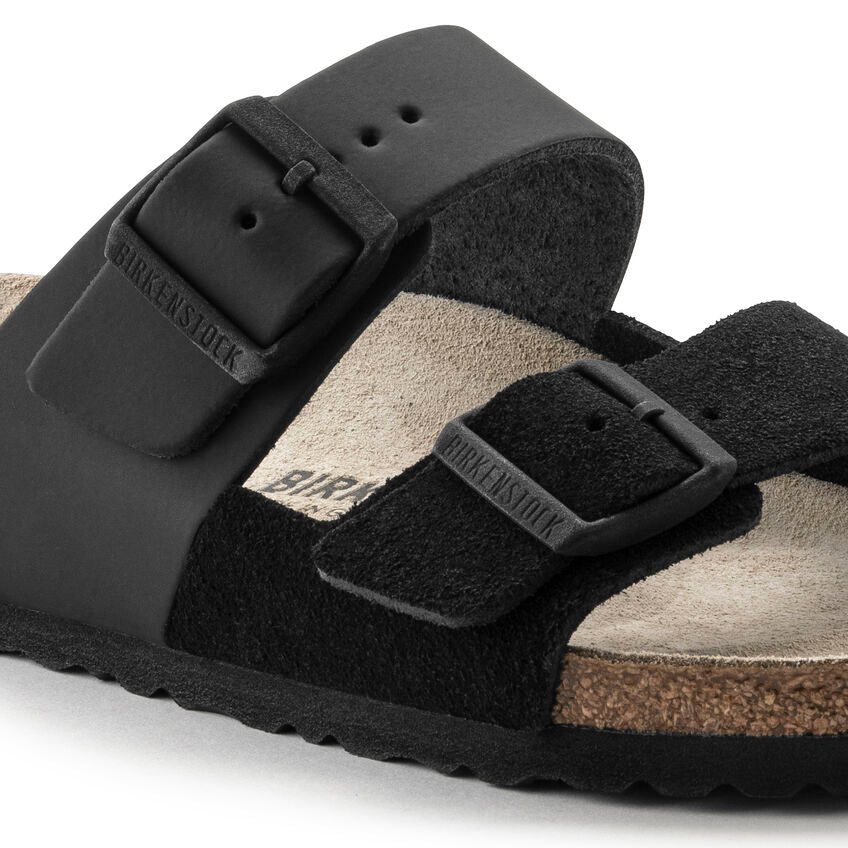 BIRKENSTOCK Arizona Split Color-Block Leather Sandals - Monochrome Chic with Premium Craftsmanship - Multiple Colors & Sizes