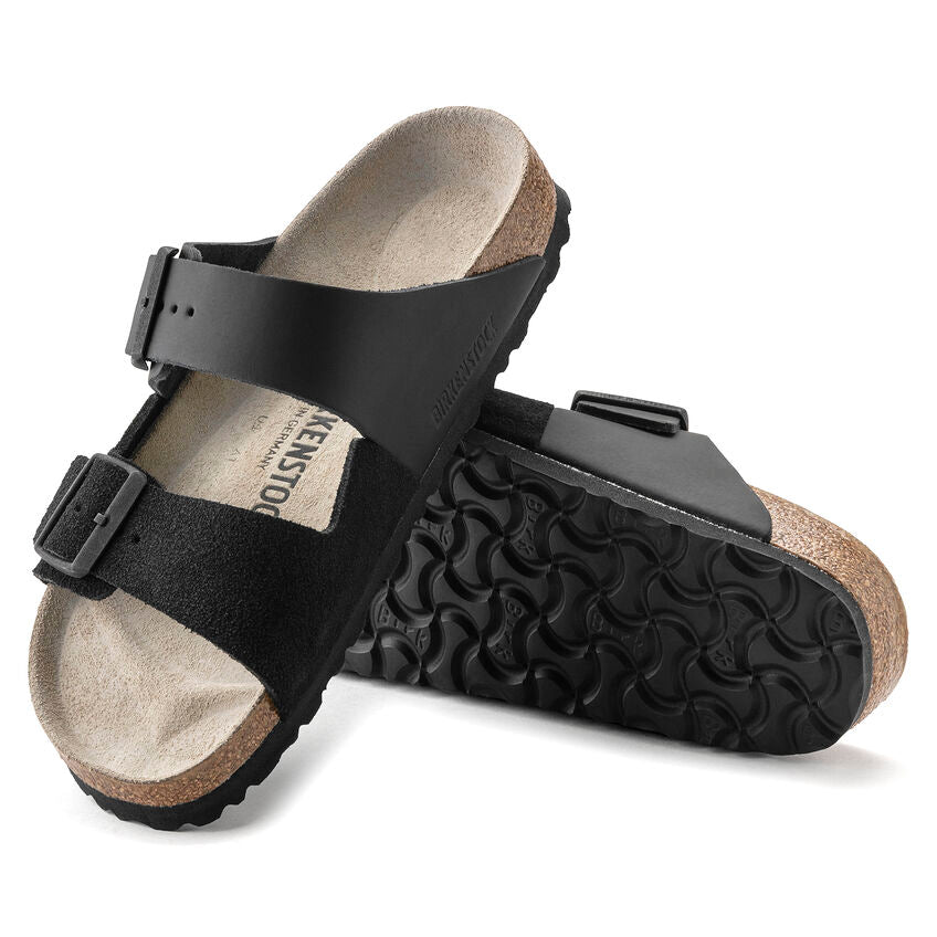 BIRKENSTOCK Arizona Split Color-Block Leather Sandals - Monochrome Chic with Premium Craftsmanship - Multiple Colors & Sizes