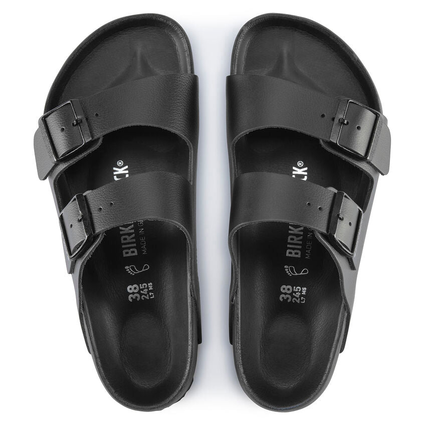 BIRKENSTOCK ARIZONA EXQUISITE BLACK LEATHER NARROW