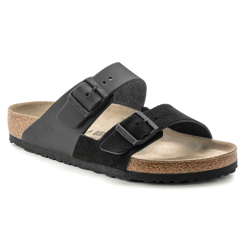 BIRKENSTOCK Arizona Split Color-Block Leather Sandals - Monochrome Chic with Premium Craftsmanship - Multiple Colors & Sizes