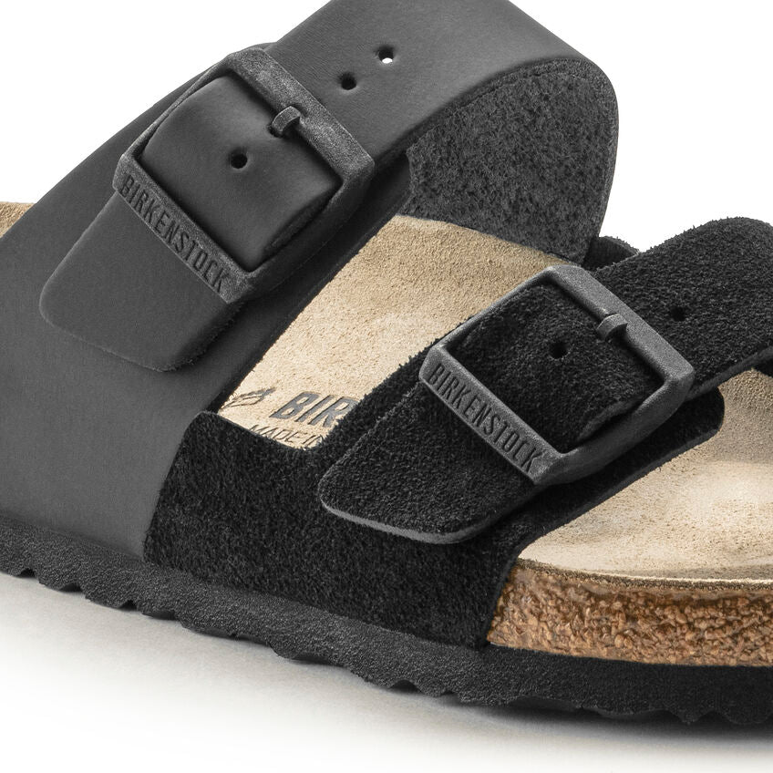 BIRKENSTOCK Arizona Split Color-Block Leather Sandals - Monochrome Chic with Premium Craftsmanship - Multiple Colors & Sizes