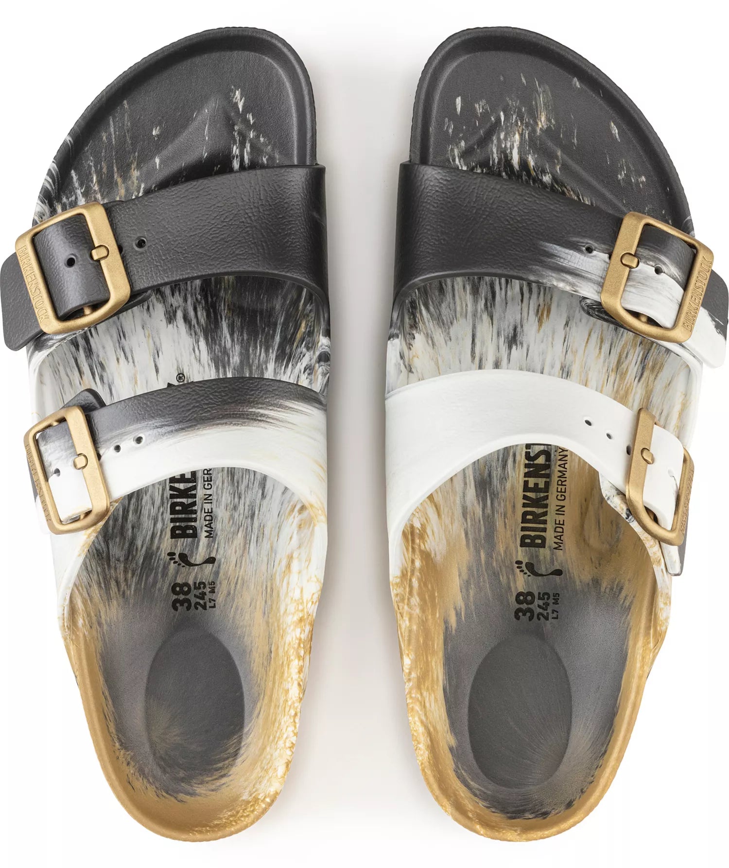 BIRKENSTOCK ARIZONA METALLIC GOLD EVA NARROW