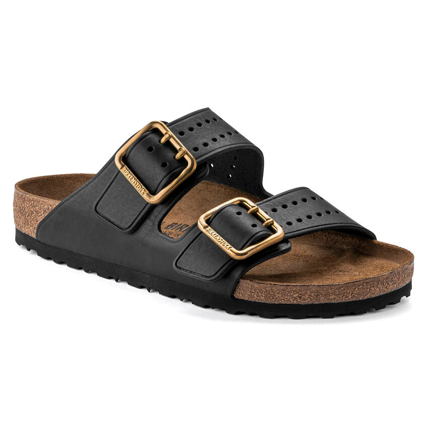 BIRKENSTOCK ARIZONA BOLD GAP BLACK LEATHER