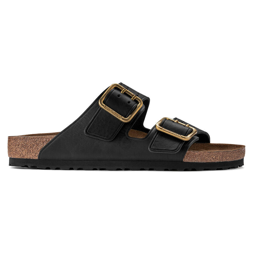 BIRKENSTOCK ARIZONA BOLD GAP BLACK LEATHER