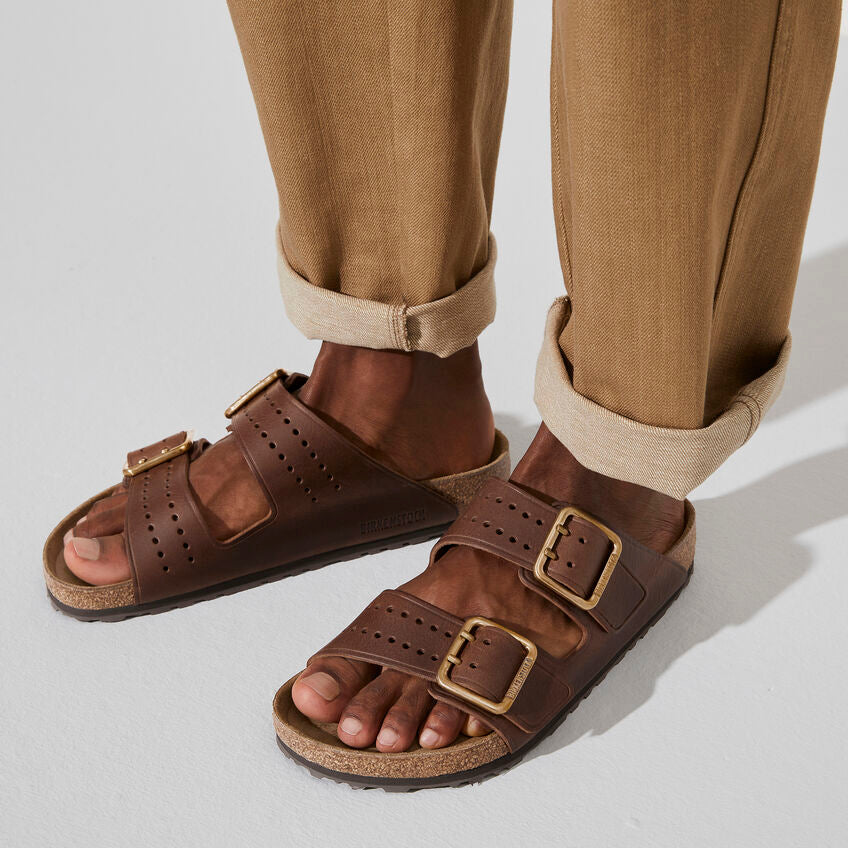 BIRKENSTOCK ARIZONA BOLD GAP ROAST LEATHER